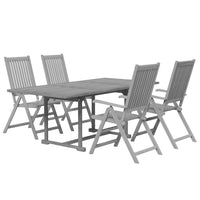 Set da Pranzo per Giardino 5 pz in Legno Massello di Acacia 3079647