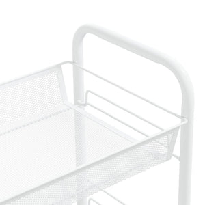 Carrello da Cucina con 5 Ripiani Bianco 46x26x105 cm in Ferro 336329