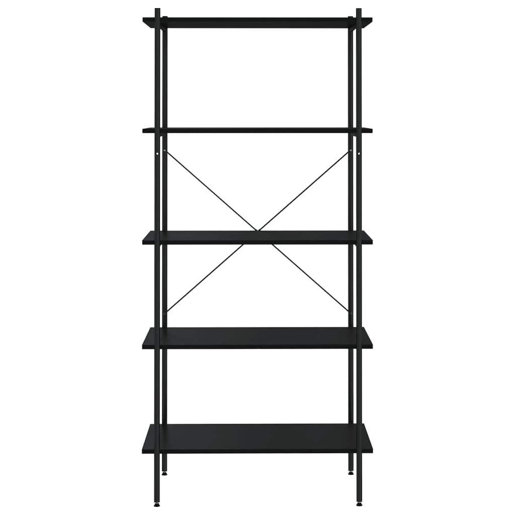 Scaffale con 5 Mensole Nero 80x40x163 cmcod mxl 103830