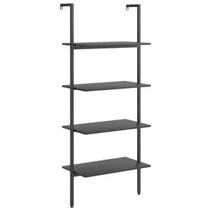 Scaffale Pendente a 4 Livelli Nero 64x35x152,5 cm