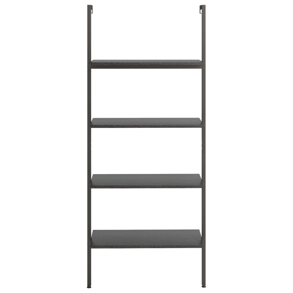 Scaffale Pendente a 4 Livelli Nero 64x35x152,5 cm