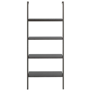 Scaffale Pendente a 4 Livelli Nero 64x35x152,5 cm