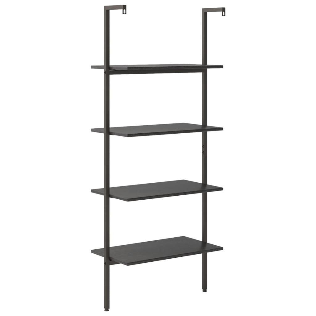 Scaffale Pendente a 4 Livelli Nero 64x35x152,5 cm