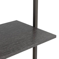 Scaffale Pendente a 4 Livelli Nero 64x35x152,5 cm