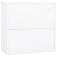 Armadio per Ufficio Bianco 90x40x90 cm in Acciaio 335930