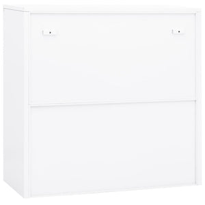 Armadio per Ufficio Bianco 90x40x90 cm in Acciaio 335930