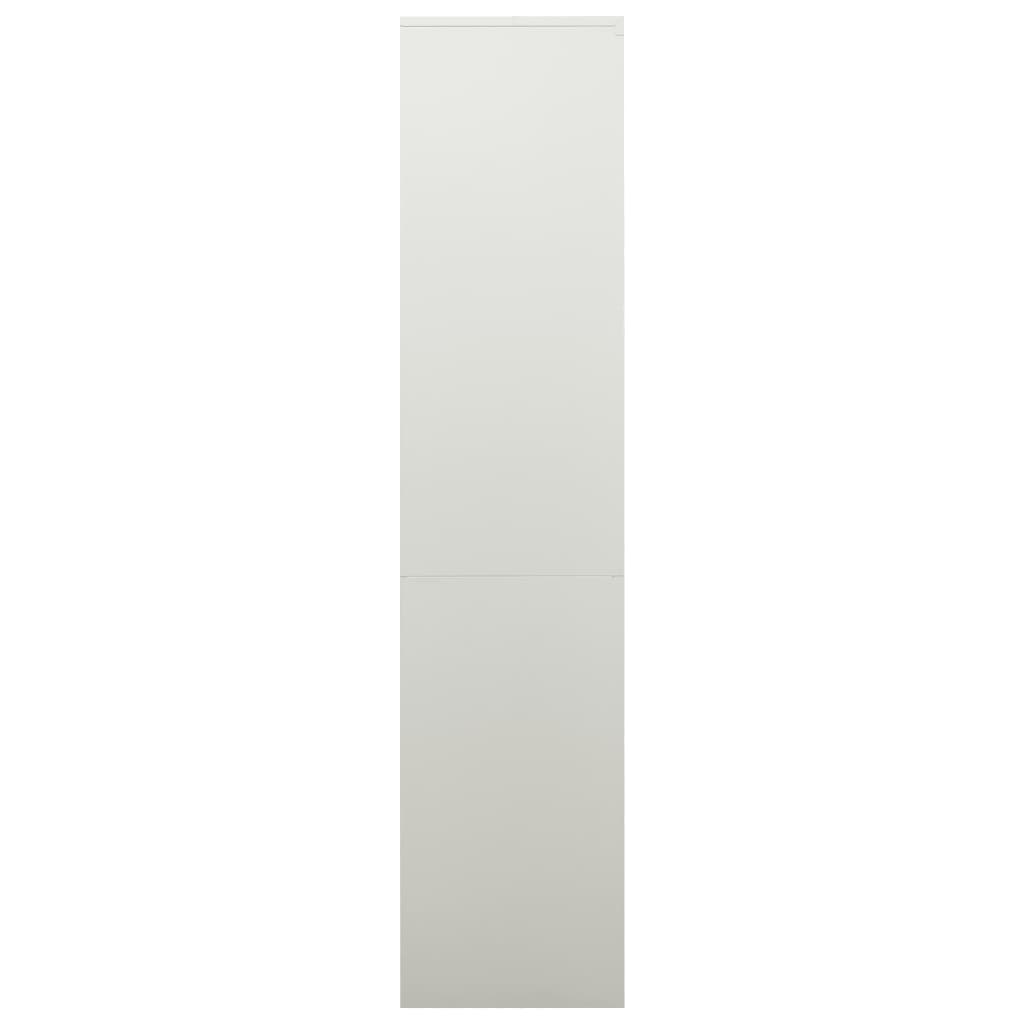 Armadio per Ufficio Grigio Chiaro 90x40x180 cm in Acciaio cod mxl 40068