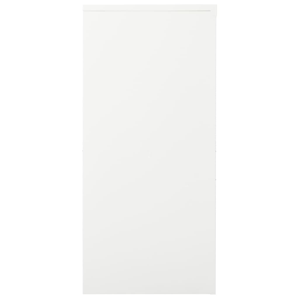 Armadio con Ante Scorrevoli Bianco 90x40x90 cm in Acciaio cod mxl 68752