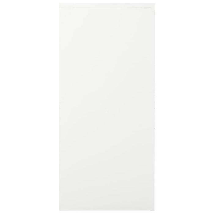 Armadio con Ante Scorrevoli Bianco 90x40x90 cm in Acciaio cod mxl 68752