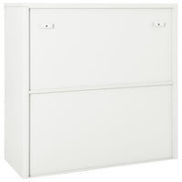 Armadio con Ante Scorrevoli Bianco 90x40x90 cm in Acciaio cod mxl 68752