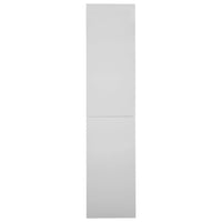 Armadio con Anta Scorrevole Grigio Chiaro 90x40x180 cm Acciaio 335963