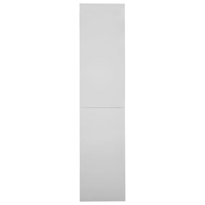 Armadio con Anta Scorrevole Grigio Chiaro 90x40x180 cm Acciaio 335963