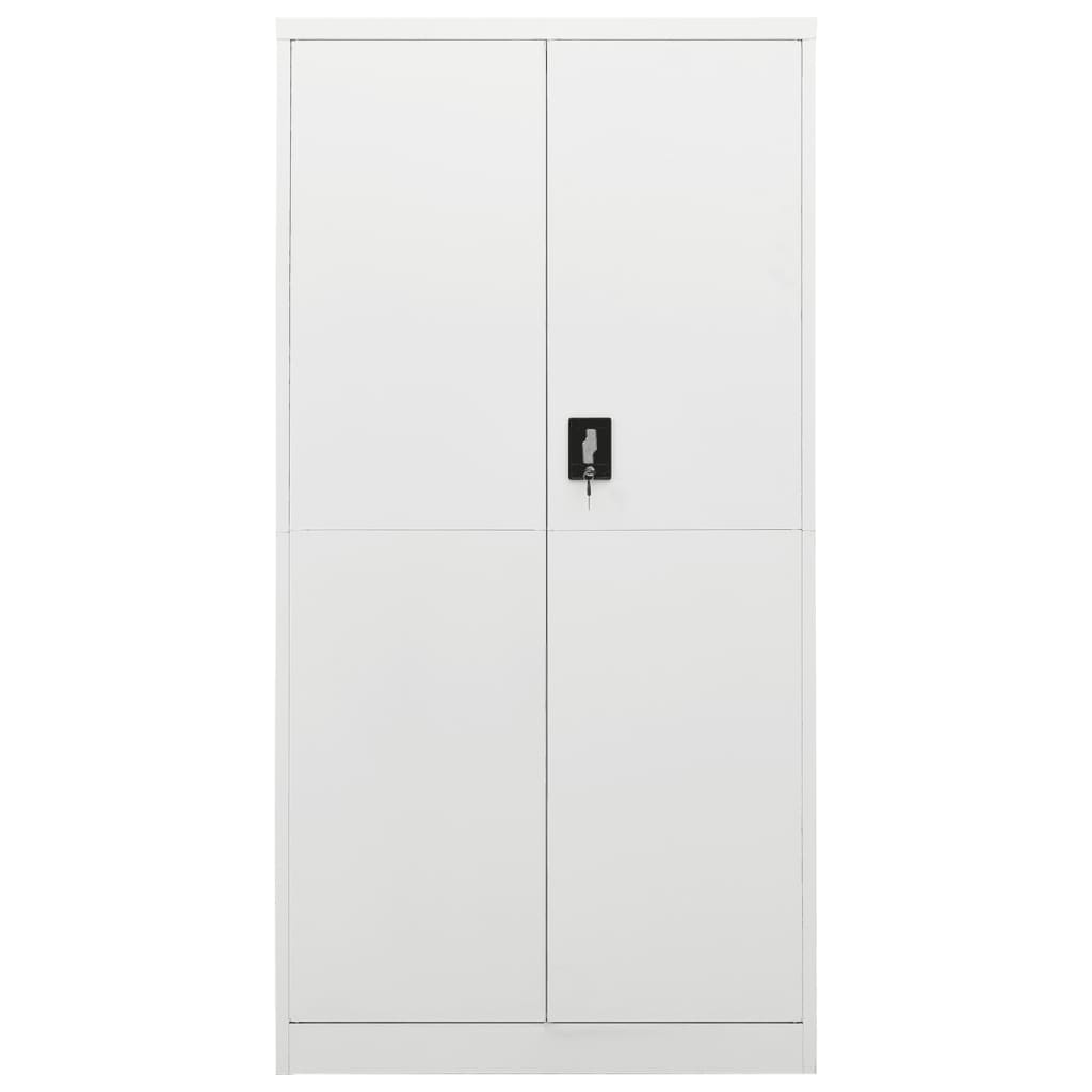 Armadio con Ripiani Bianco 90x40x180 cm in Acciaiocod mxl 104197