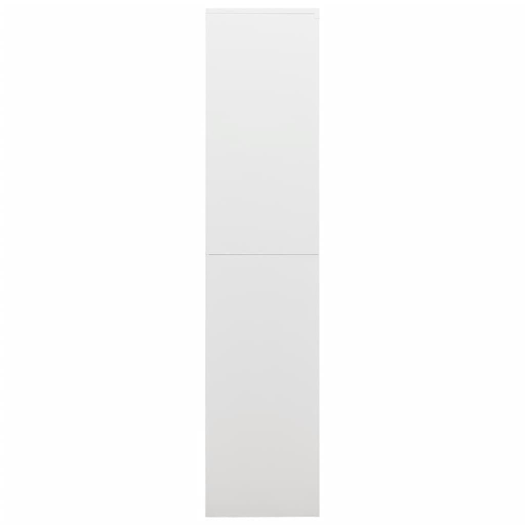 Armadio con Ripiani Bianco 90x40x180 cm in Acciaiocod mxl 104197