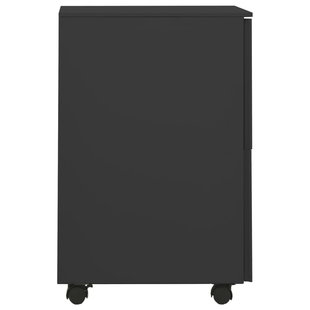 Schedario Mobile Antracite 39x45x67 cm in Acciaio 335977