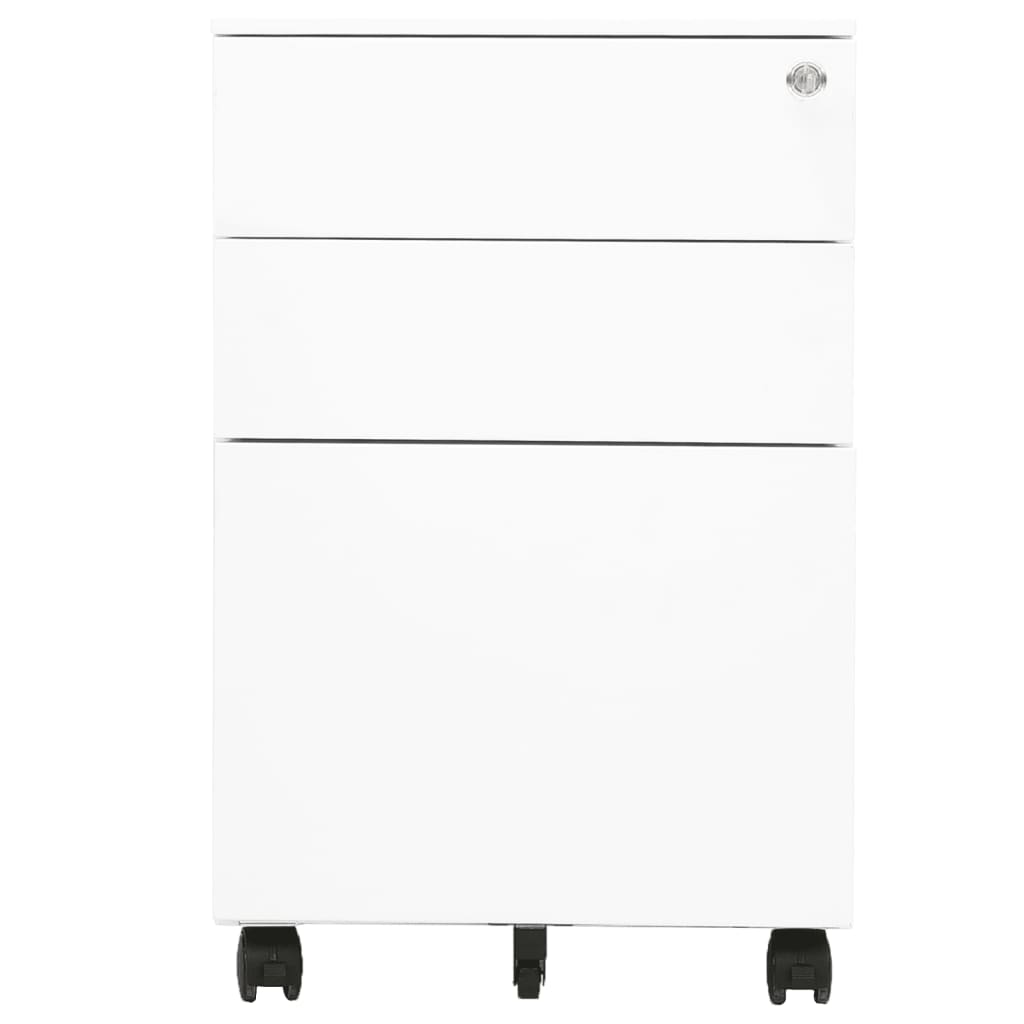 Schedario Mobile Bianco 39x45x60 cm in Acciaio cod mxl 65085