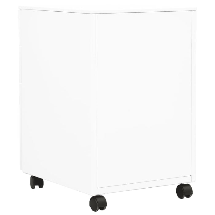 Schedario Mobile Bianco 39x45x60 cm in Acciaio cod mxl 65085