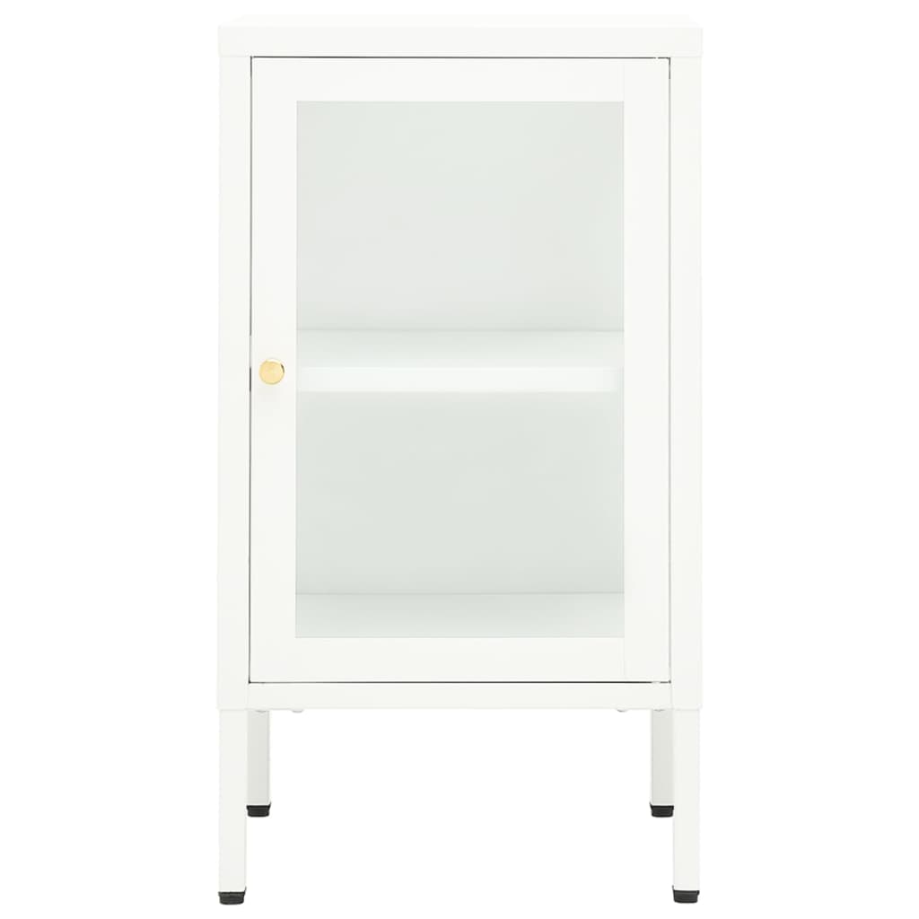 Credenza 38x35x70 cm Metallo e Vetro