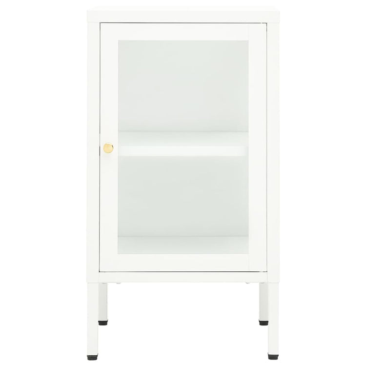 Credenza 38x35x70 cm Metallo e Vetro