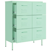 Cassettiera Menta 80x35x101,5 cm in Acciaio 336149