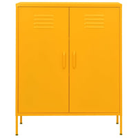 Armadietto Giallo Senape 80x35x101,5 cm in Acciaio cod mxl 52945