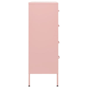 Cassettiera Rosa 80x35x101,5 cm in Acciaio cod mxl 77080