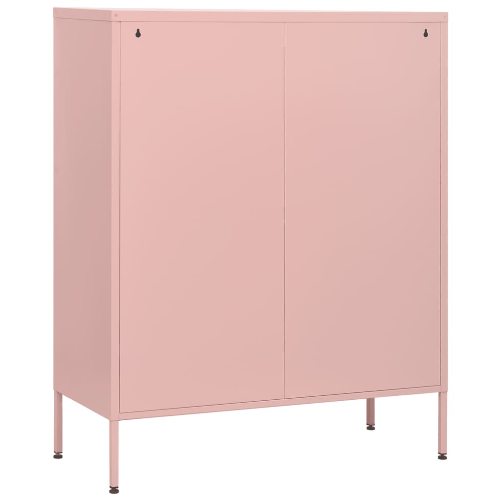 Cassettiera Rosa 80x35x101,5 cm in Acciaio cod mxl 77080