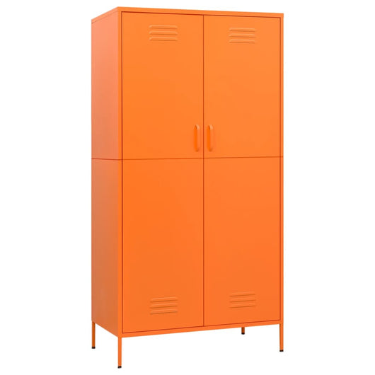 Armadio Arancione 90x50x180 cm in Acciaio 336246
