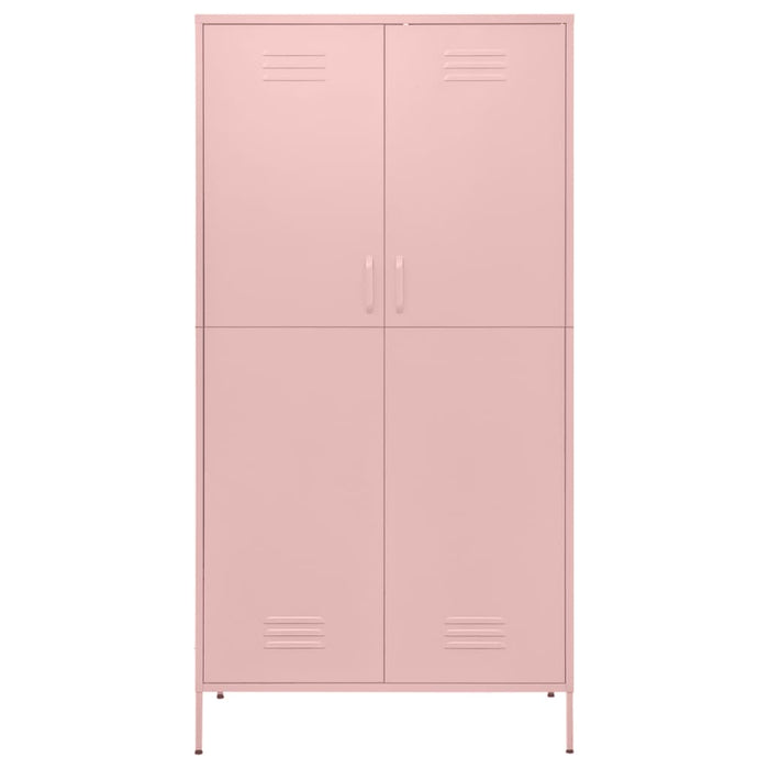 Armadio Rosa 90x50x180 cm in Acciaio 336247