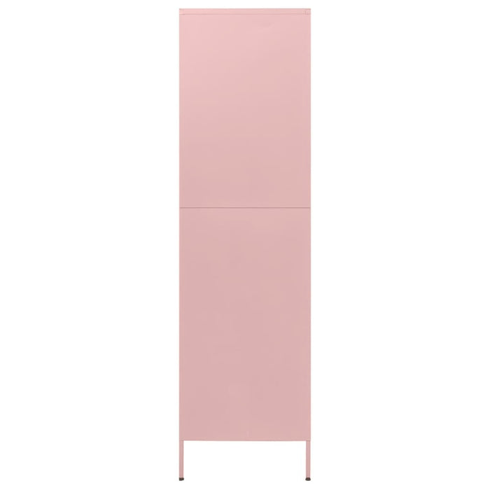 Armadio Rosa 90x50x180 cm in Acciaio 336247