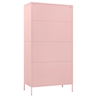 Armadio Rosa 90x50x180 cm in Acciaio 336247