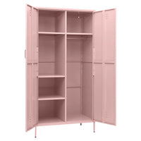 Armadio Rosa 90x50x180 cm in Acciaio 336247