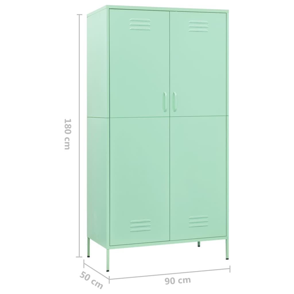 Armadio Menta 90x50x180 cm in Acciaio cod mxl 77619