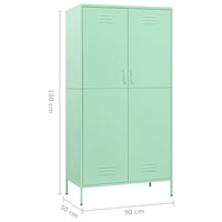 Armadio Menta 90x50x180 cm in Acciaio 336248