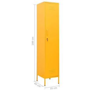 Armadio Giallo Senape 35x46x180 cm in Acciaio cod mxl 54453