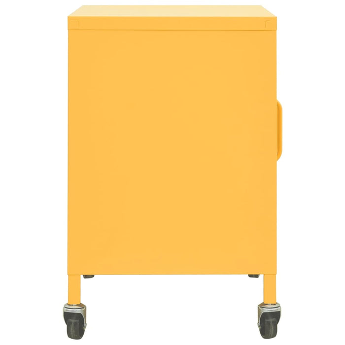 Armadietto Giallo Senape 60x35x56 cm in Acciaio cod mxl 66582