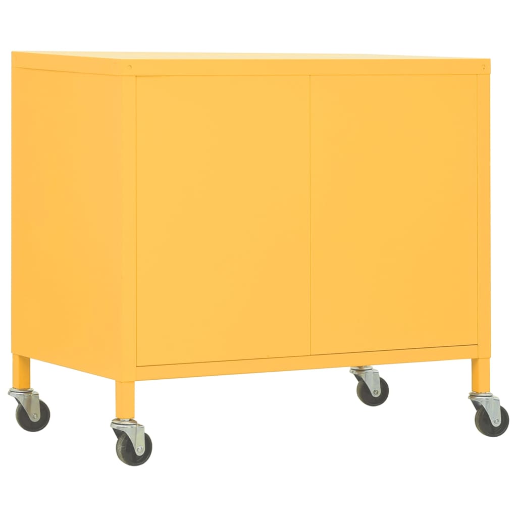 Armadietto Giallo Senape 60x35x56 cm in Acciaio cod mxl 66582