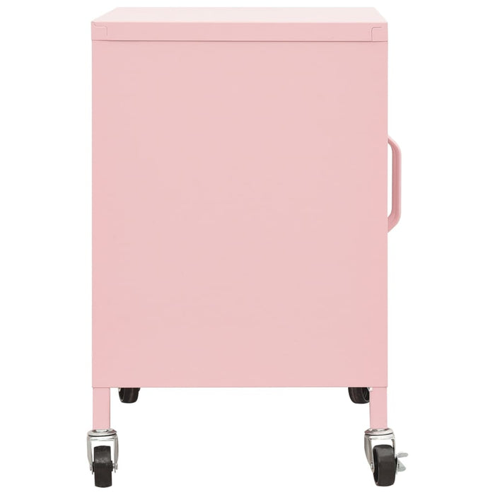 Armadietto Rosa 60x35x56 cm in Acciaio 336265