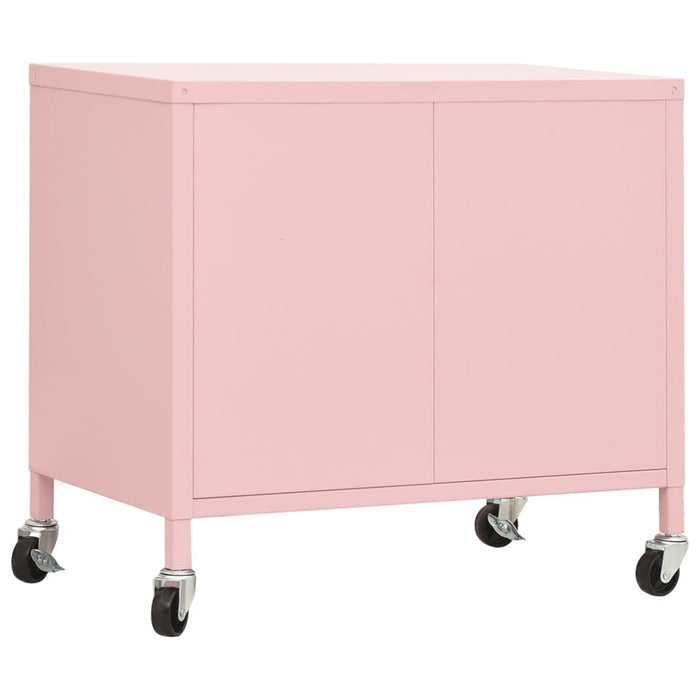 Armadietto Rosa 60x35x56 cm in Acciaio 336265