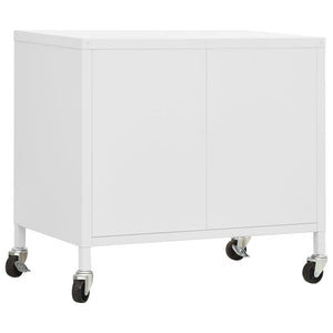 Armadietto Bianco 60x35x56 cm in Acciaio 336269