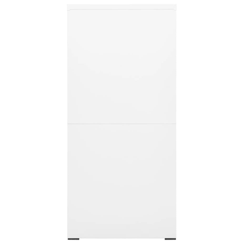 Armadio Classificatore Bianco 46x62x133 cm in Acciaio 336278