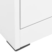 Armadio Classificatore Bianco 46x62x133 cm in Acciaio 336278