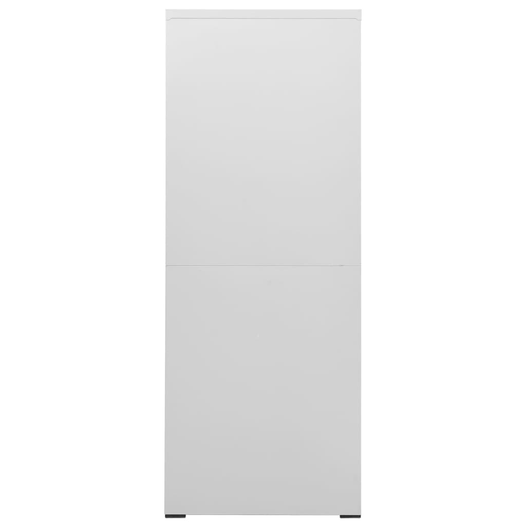 Armadio Classificatore Grigio Chiaro 46x62x164 cm in Acciaio 336283