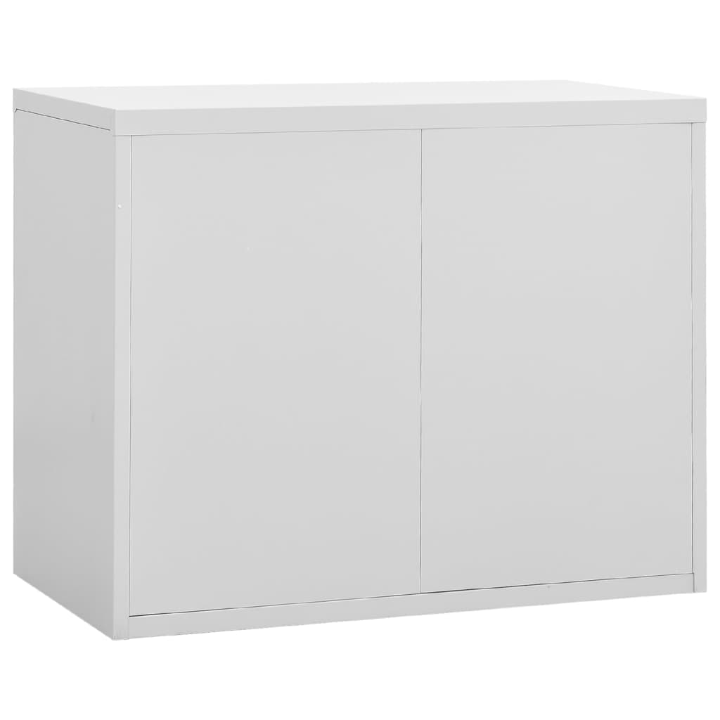 Armadio Classificatore Grigio Chiaro 90x46x72,5 cm in Acciaio 336287