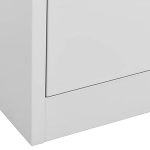 Armadio Classificatore Grigio Chiaro 90x46x72,5 cm in Acciaio 336287