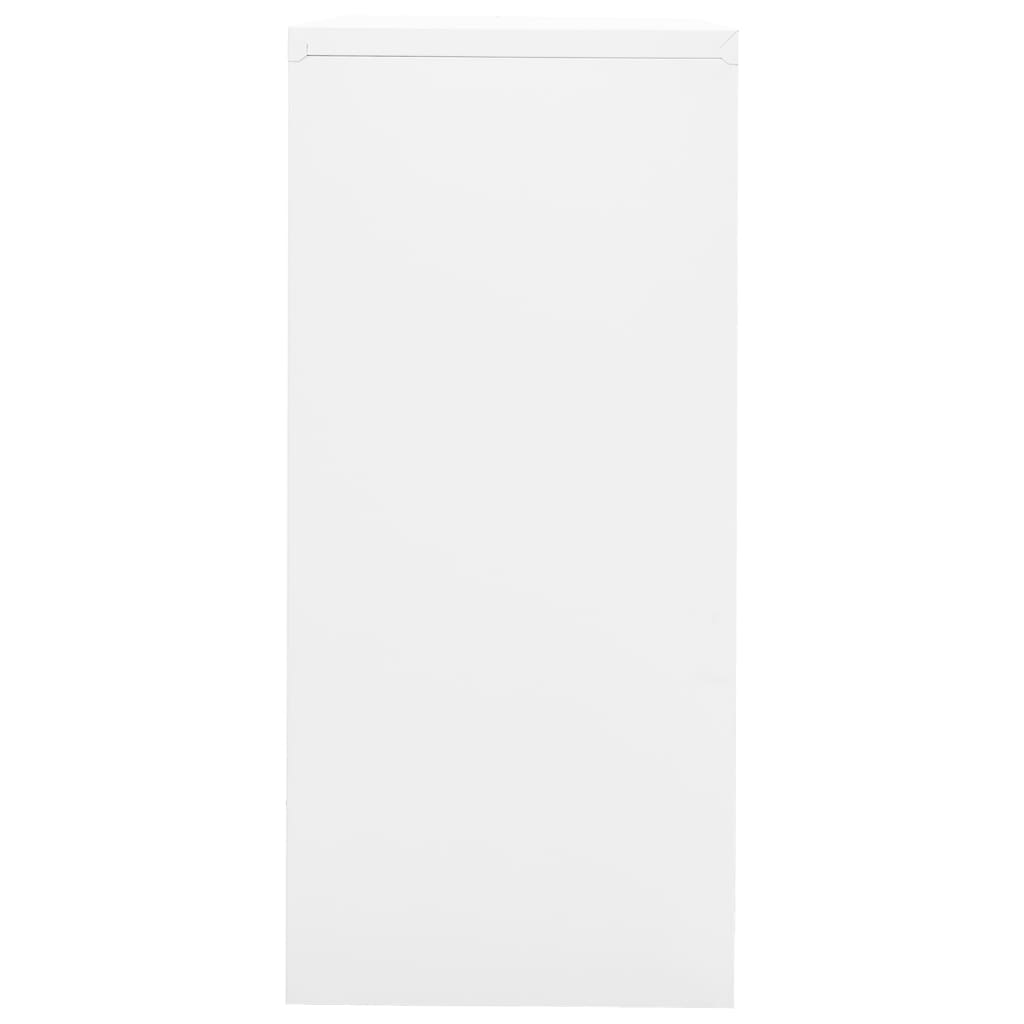 Armadio Classificatore Bianco 90x46x103 cm in Acciaio cod mxl 70828