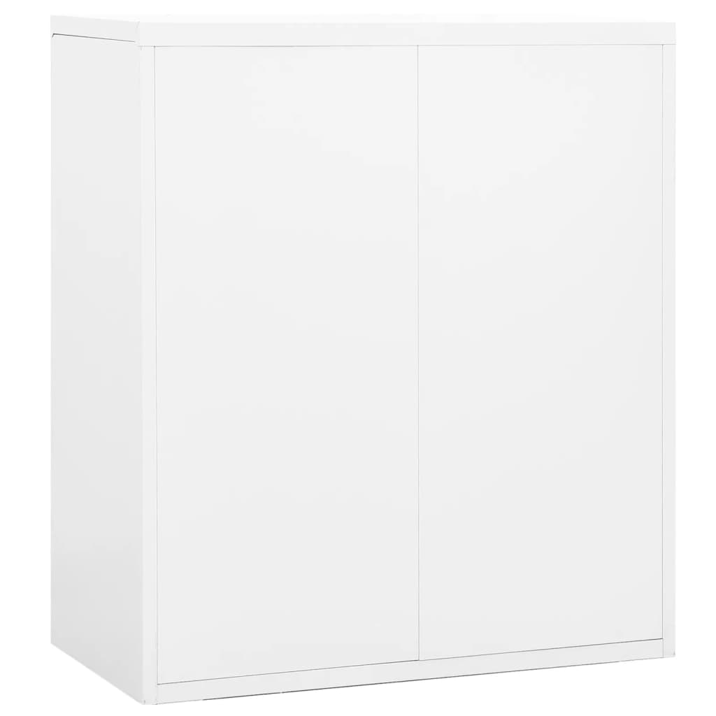 Armadio Classificatore Bianco 90x46x103 cm in Acciaio cod mxl 70828