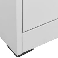 Armadio Classificatore Grigio Chiaro 90x46x134 cm in Acciaio 336295