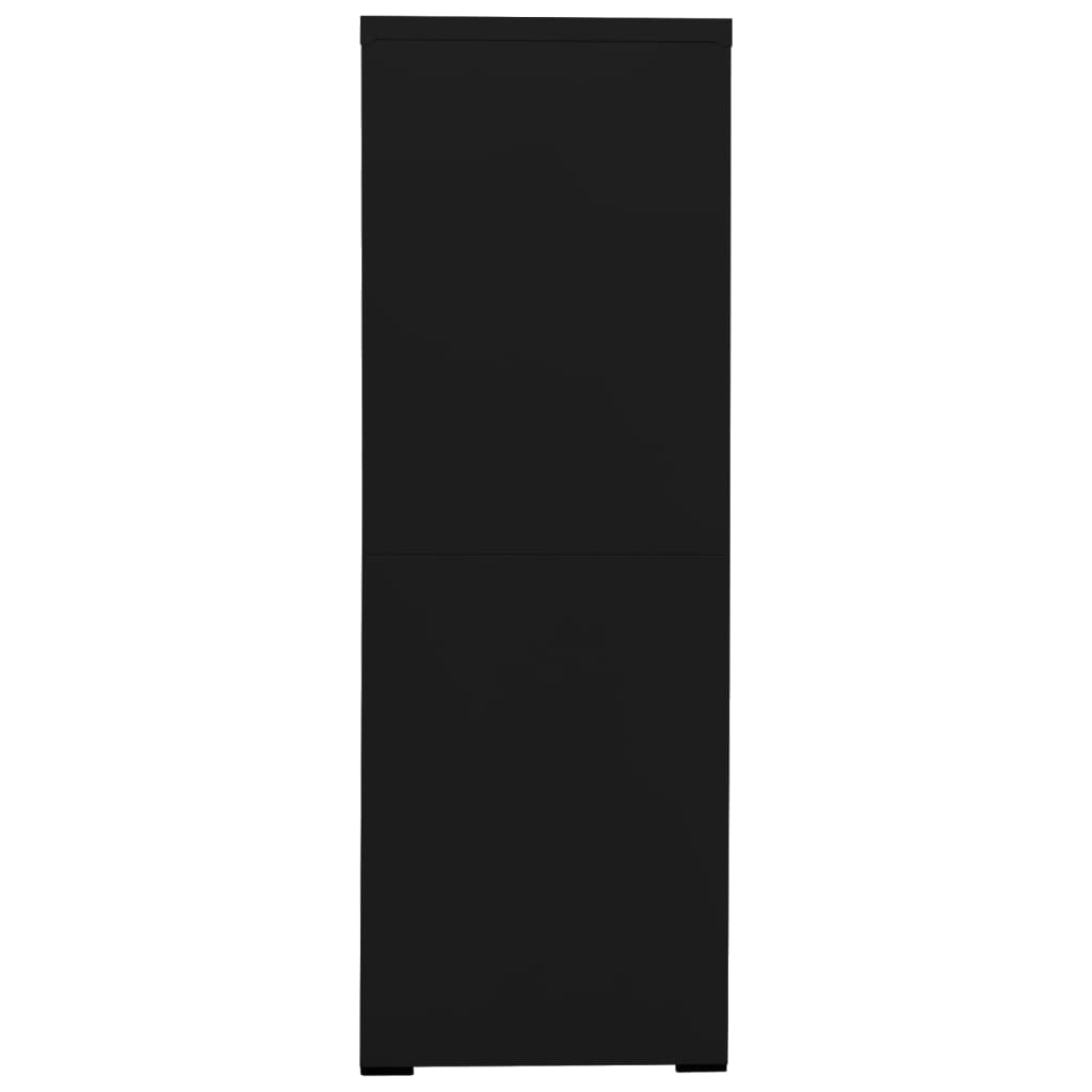 Armadio Classificatore Nero 90x46x164 cm in Acciaio cod mxl 72699