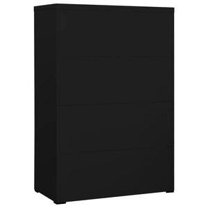 Armadio Classificatore Nero 90x46x164 cm in Acciaio cod mxl 72699